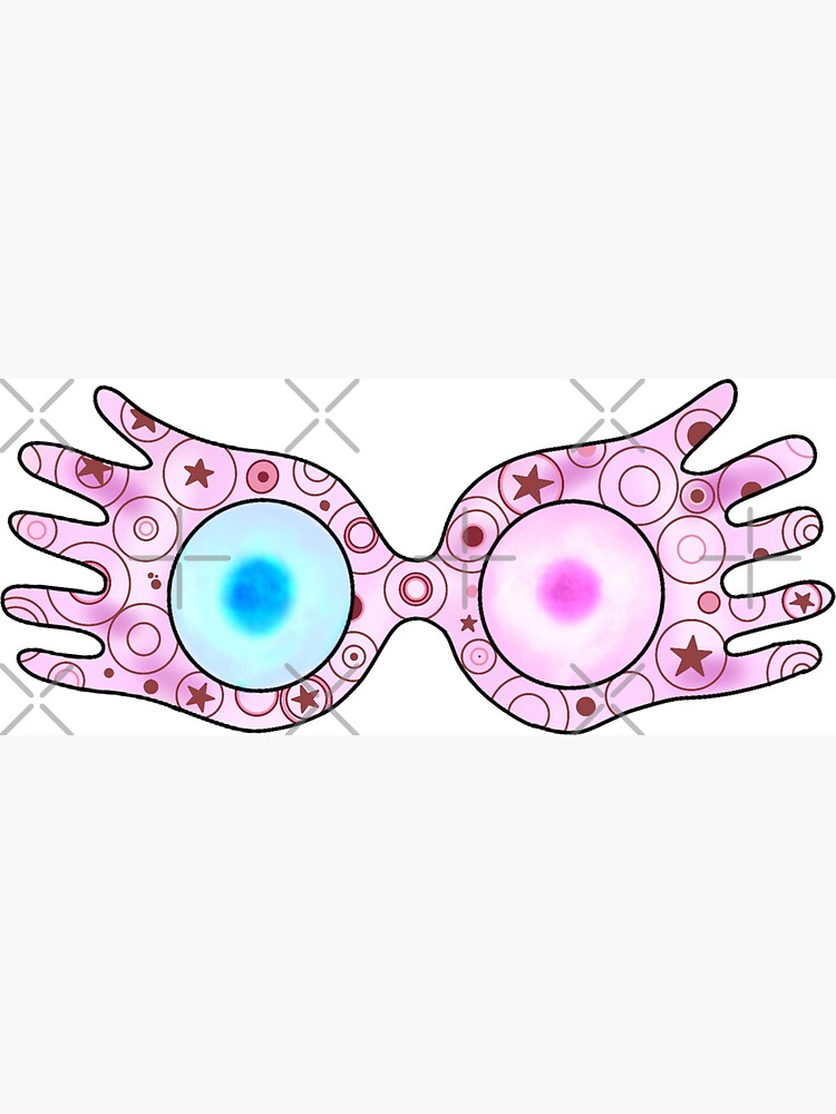 Magnet for Sale avec l'œuvre « Sticker lunettes luna lovegood » de  l'artiste kylee-massey