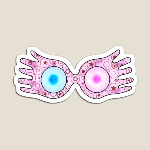 Magnet for Sale avec l'œuvre « Sticker lunettes luna lovegood » de  l'artiste kylee-massey