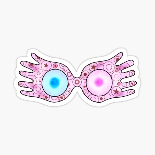 "luna lovegood glasses sticker" Sticker by kyleemassey  Redbubble