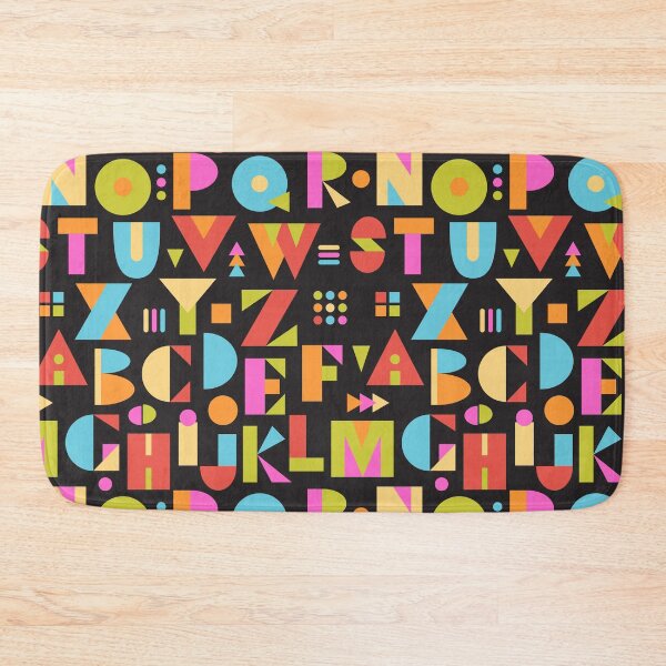 Item preview, Color Block Alphabet Pattern designed and sold by kim BLiSS design.