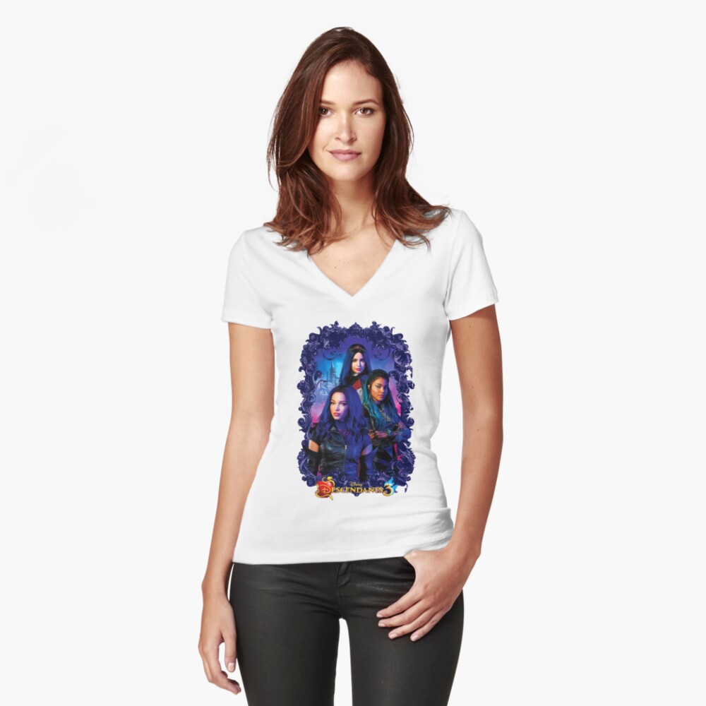Vista previa del artículo con la obra «Camiseta entallada de cuello en V», diseñado y vendido por debnamcarson.