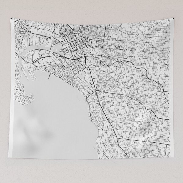 Item preview, Melbourne Map designed and sold by Kara515.