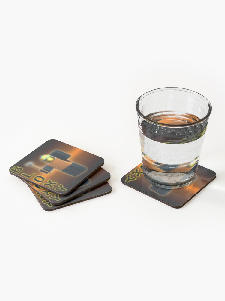 Bloxy C O L A Coasters Set Of 4 By Scotter1995 Redbubble - glass bottle of bloxy cola roblox