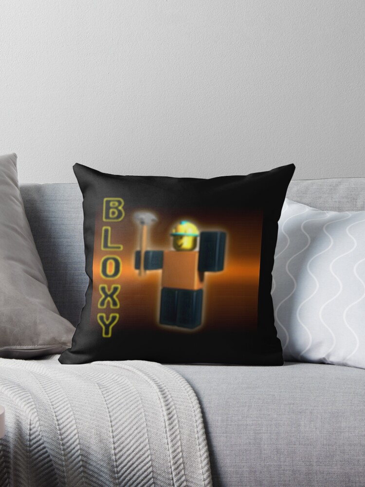 Bloxy C O L A Throw Pillow By Scotter1995 Redbubble - roblox bloxy cola in real life