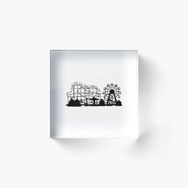 rollercoaster Acrylic Block