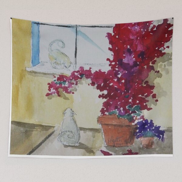 Item preview, Cats and Bouganvillea designed and sold by John Gates.
