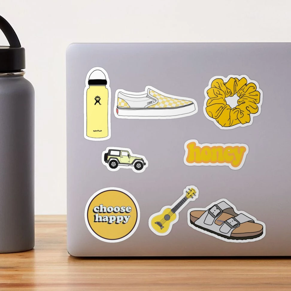 yellow vsco sticker pack Sticker for Sale by Chloeistrash