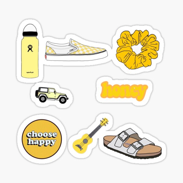 Vsco Yellow Stickers Redbubble 2557