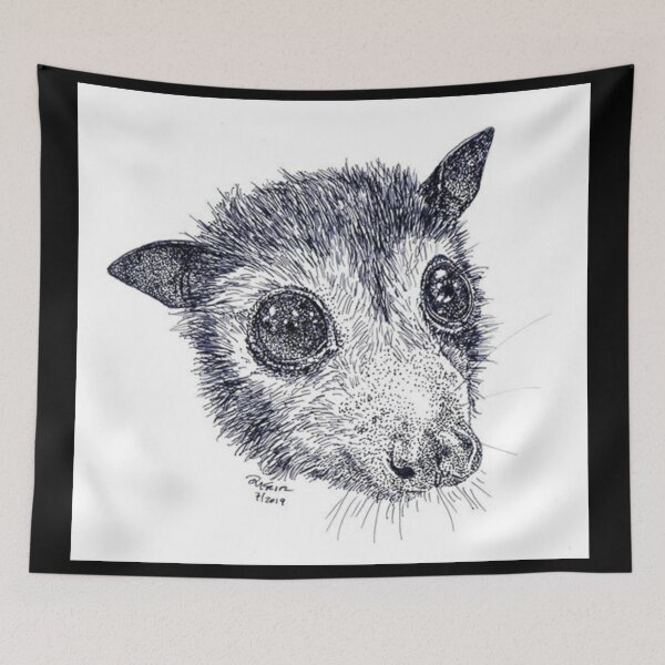 Item preview, Spectacled Flying Fox Bat Drawing. designed and sold by BabyBats.