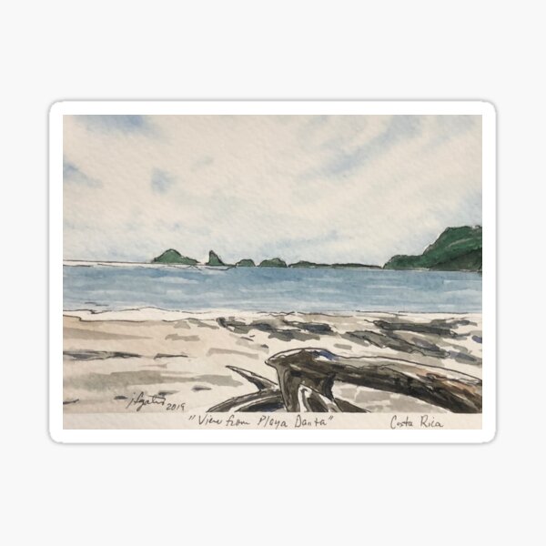 Vista previa del artículo con la obra «Playa Costa Rica», diseñado y vendido por John Gates.