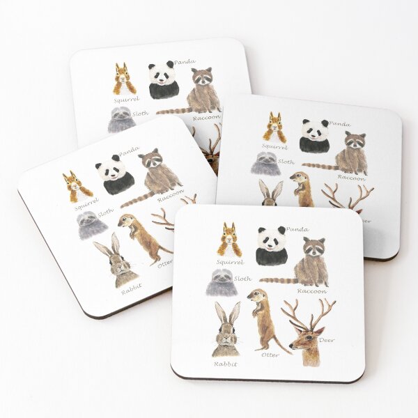 Item preview, hand painted cute animals collection  painting  designed and sold by ColorandColor.