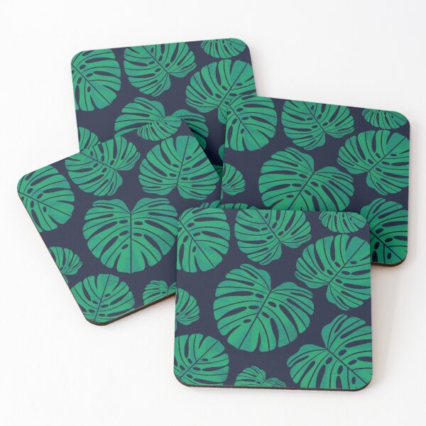 Item preview, Kelly Green Monstera Leaves designed and sold by taropatchdesign.