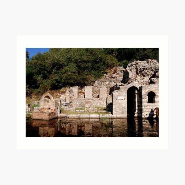 Roman Baths, Butrint, Albania Art Print