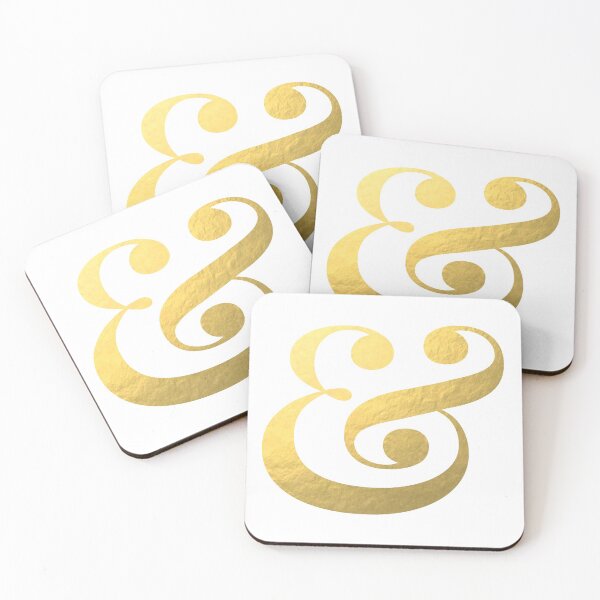 Item preview, Ampersand & And - Faux Gold Foil designed and sold by mystylerepublic.
