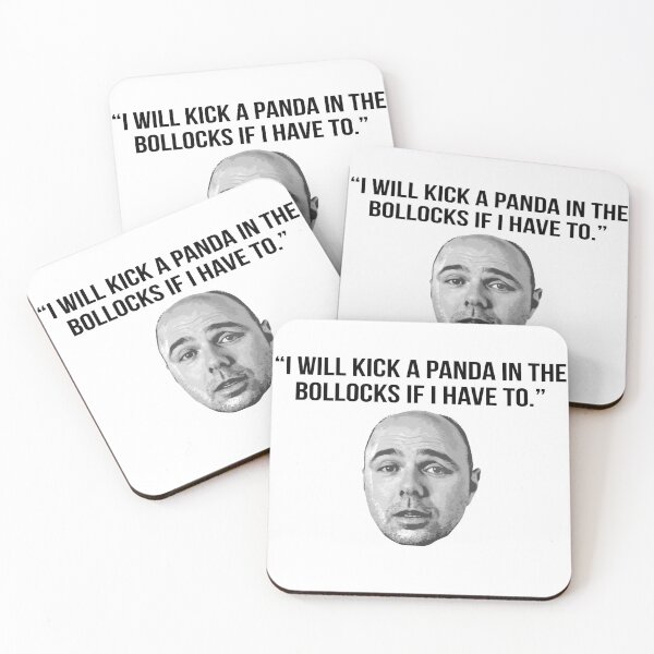 Item preview, Karl Pilkington Quote: "I will kick a panda in the bollocks.." designed and sold by AshGrove.