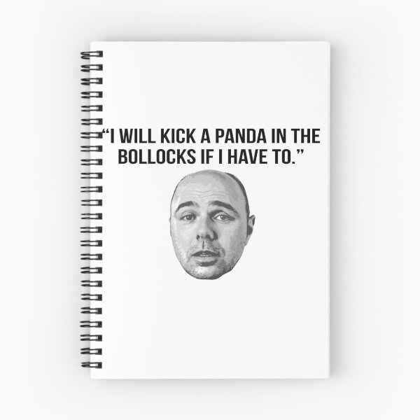 Item preview, Karl Pilkington Quote: "I will kick a panda in the bollocks.." designed and sold by AshGrove.