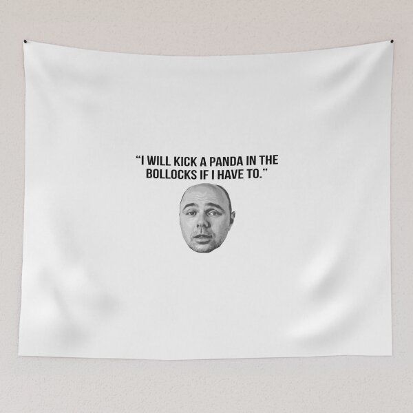 Item preview, Karl Pilkington Quote: "I will kick a panda in the bollocks.." designed and sold by AshGrove.