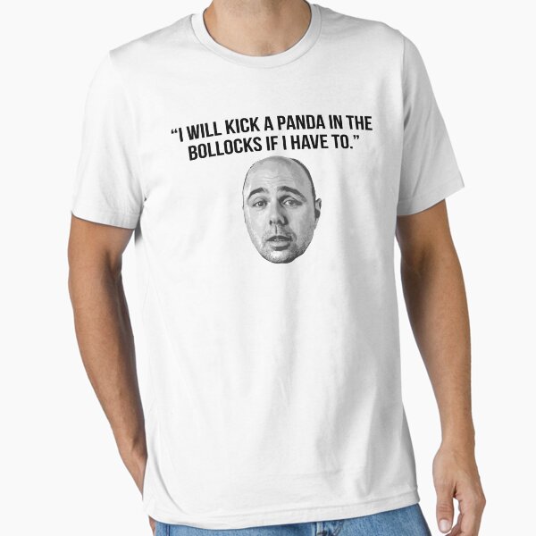 Item preview, Karl Pilkington Quote: "I will kick a panda in the bollocks.." designed and sold by AshGrove.