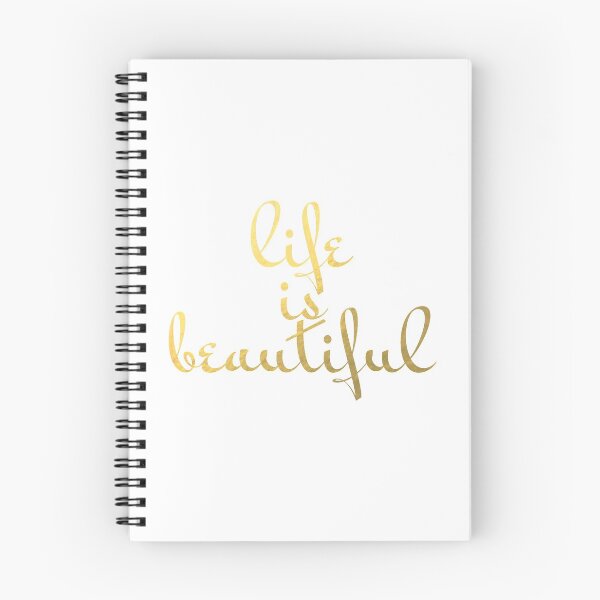Item preview, Life is Beautiful Faux Gold Foil designed and sold by mystylerepublic.
