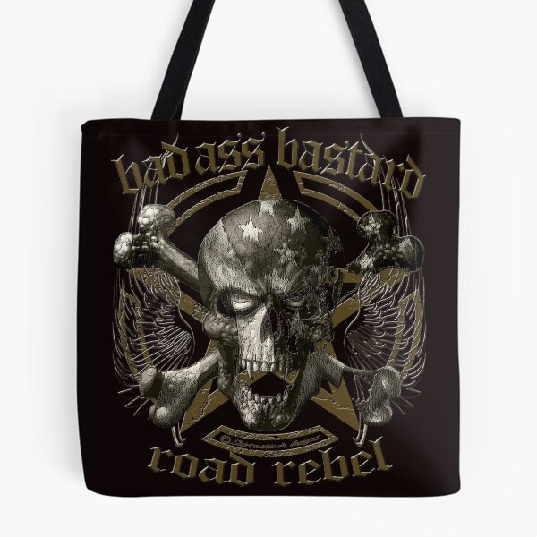 Item preview, Badass bastard skull designed and sold by shirtmatic.