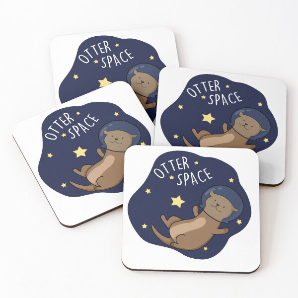 Item preview,  Otter Space Funny Astronaut Funny Animal Pun  designed and sold by punnybone.