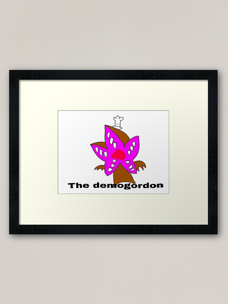 Gordon Ramsey Chef Hat Stranger Things 3 Demi Gorgon Ugly Anime Anime Stranger Things Framed Art Print By Chibiartbyaiden Redbubble