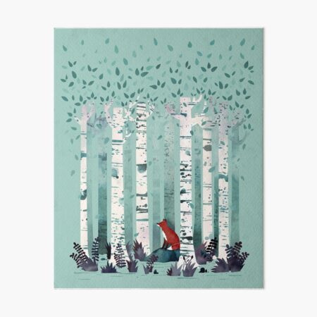 The Birches Art Board Print