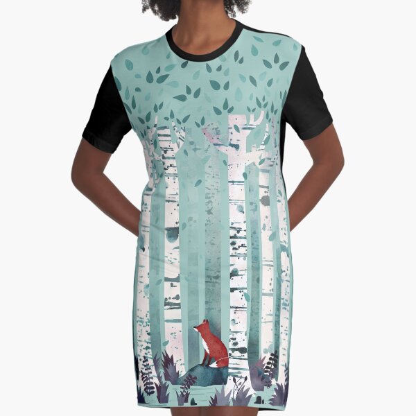 The Birches Graphic T-Shirt Dress