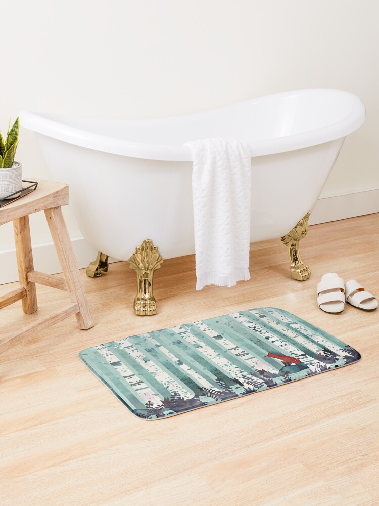 Bath Mat, The Birches designed and sold by littleclyde