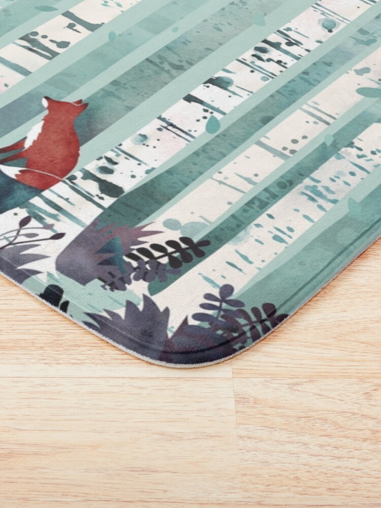 Thumbnail 3 of 6, Bath Mat, The Birches designed and sold by littleclyde.