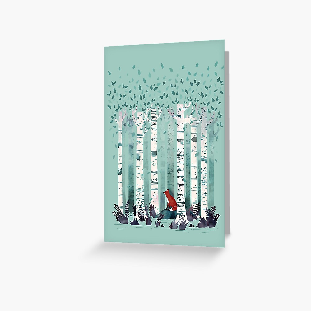 The Birches Greeting Card
