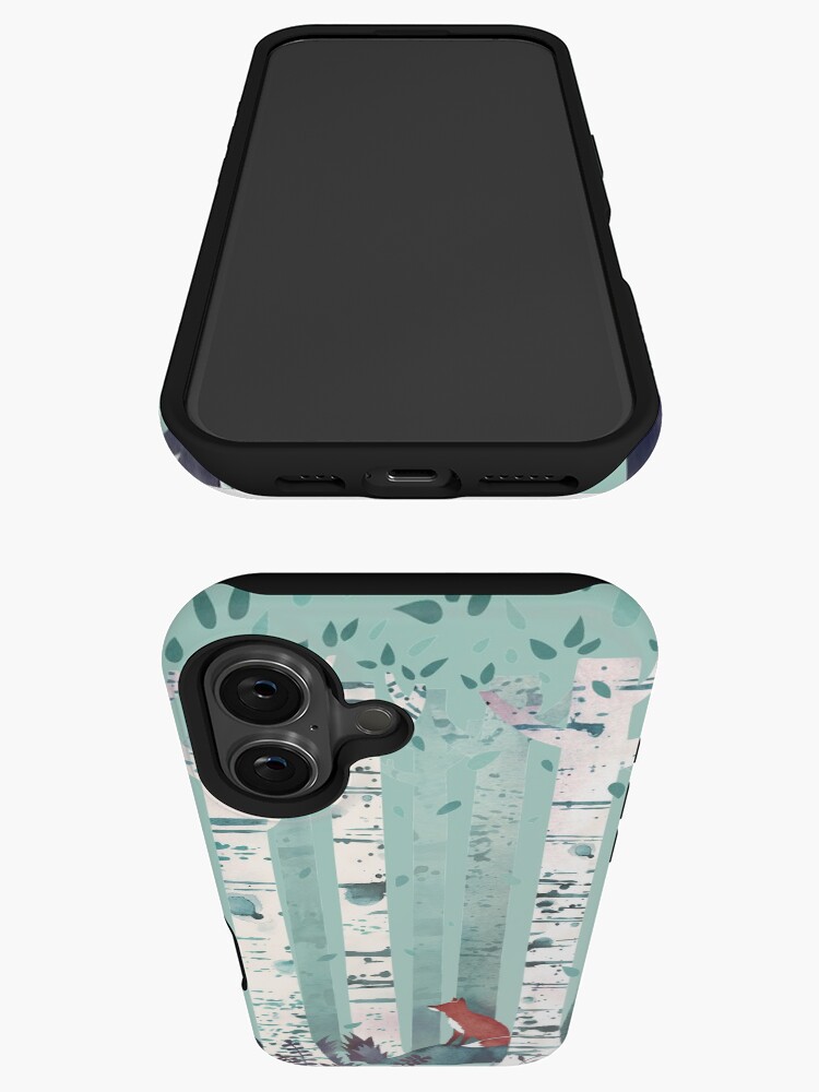 Thumbnail 3 of 4, iPhone Case, The Birches designed and sold by littleclyde.