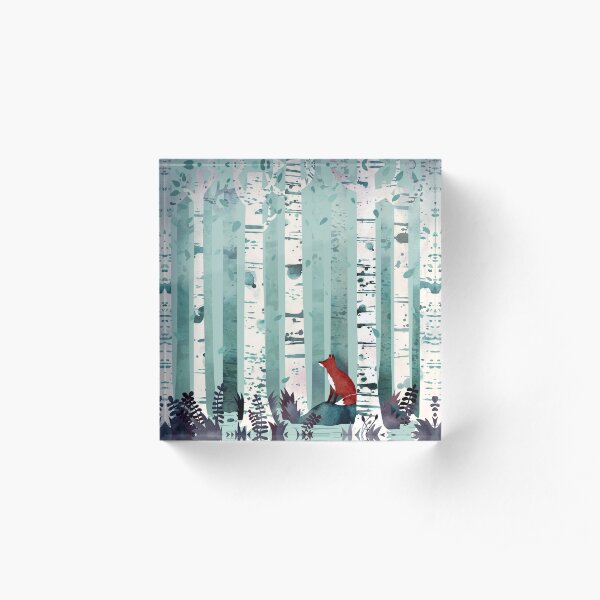 The Birches Acrylic Block