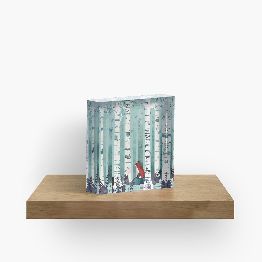 The Birches Acrylic Block