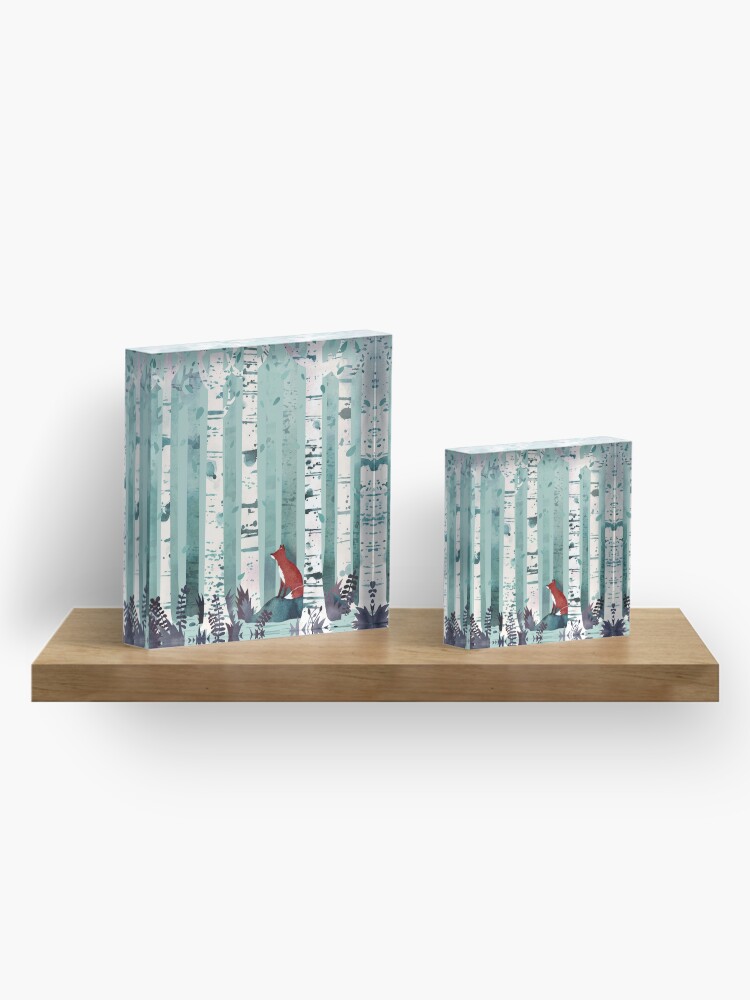Alternate view of The Birches Acrylic Block