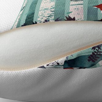 Alternate view of The Birches Throw Pillow
