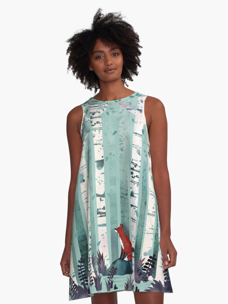 Thumbnail 1 of 4, A-Line Dress, The Birches designed and sold by littleclyde.