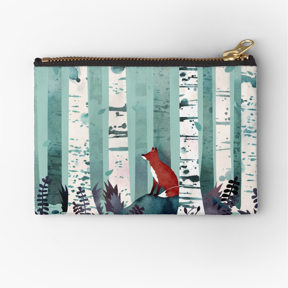 The Birches Zipper Pouch