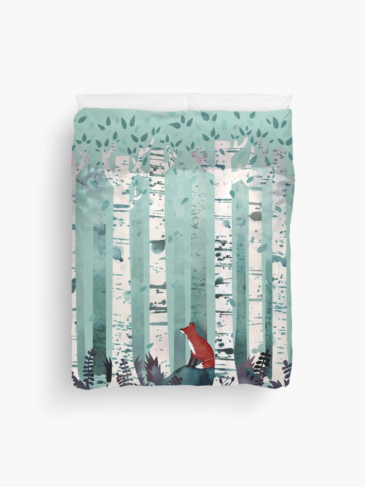Thumbnail 1 of 2, Duvet Cover, The Birches designed and sold by littleclyde.