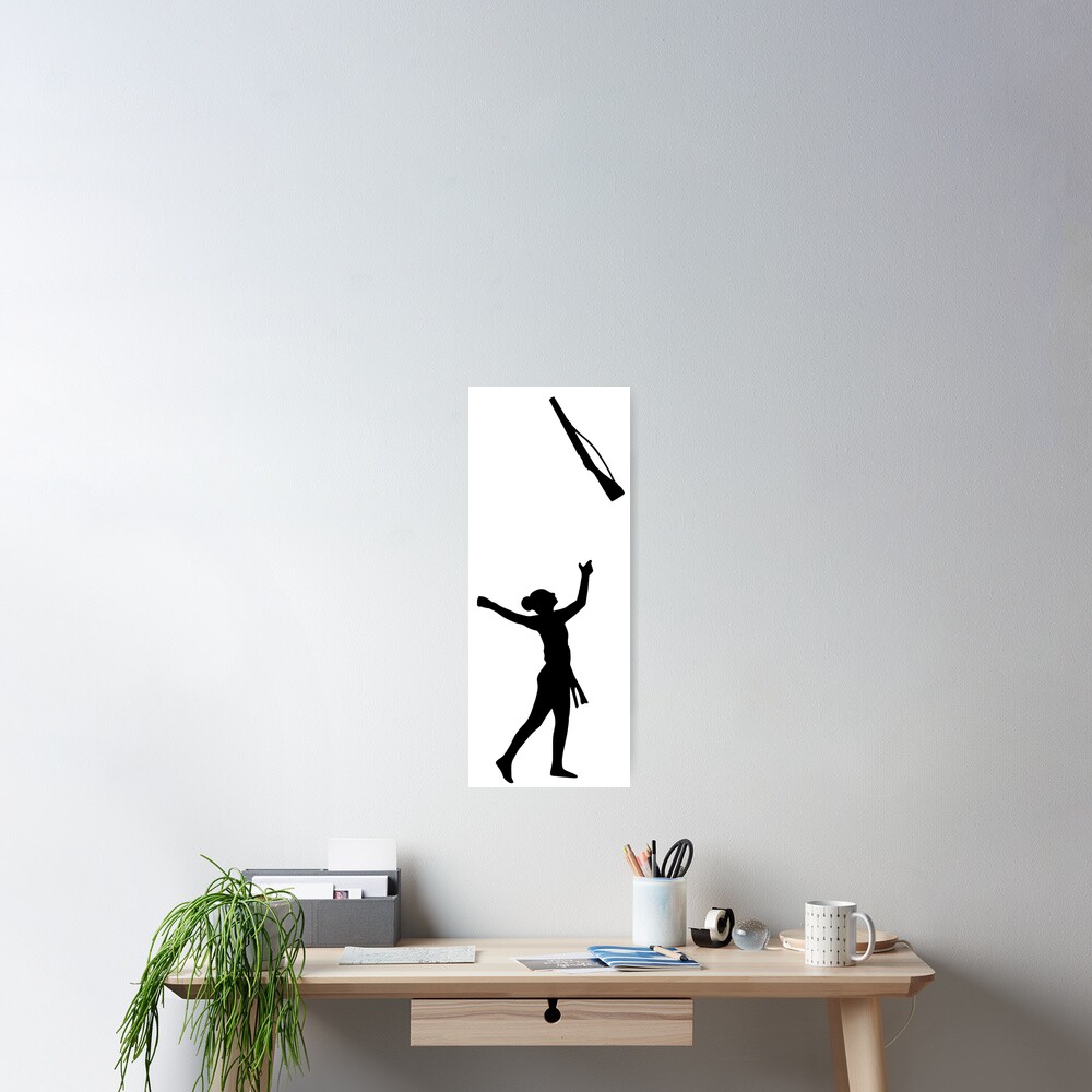 color-guard-rifle-toss-poster-for-sale-by-vistascribe-redbubble