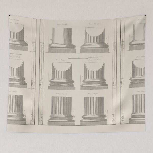 Item preview, Ionic, Doric, Tuscan, Corinthian Column Bases designed and sold by Lowtech.