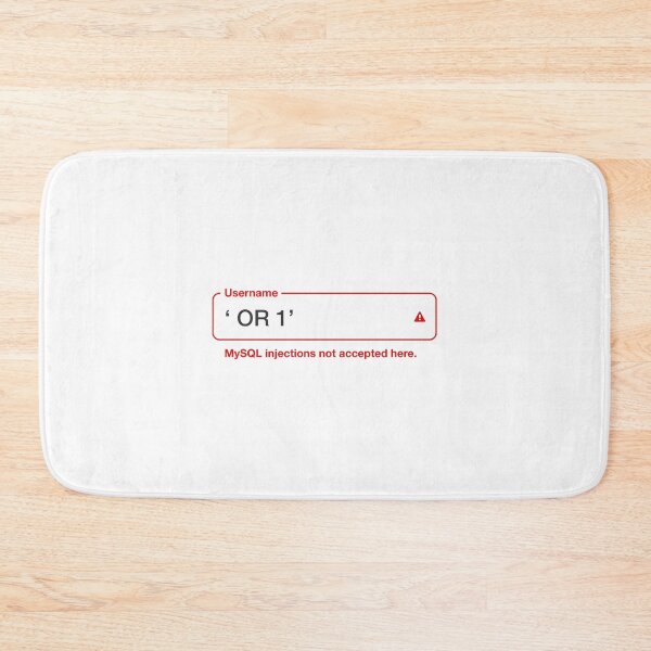 Item preview, MySQL Injections Not Accepted Here designed and sold by adidabu.