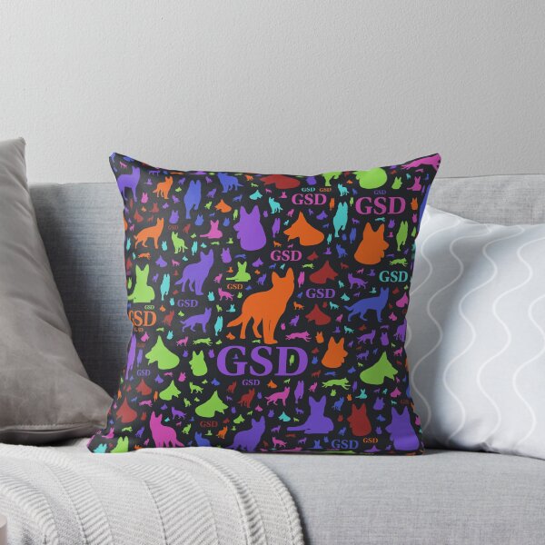 Item preview, German Shepherd Dog Silhouettes - Color #1 designed and sold by k9printart.