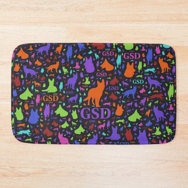 Item preview, German Shepherd Dog Silhouettes - Color #1 designed and sold by k9printart.