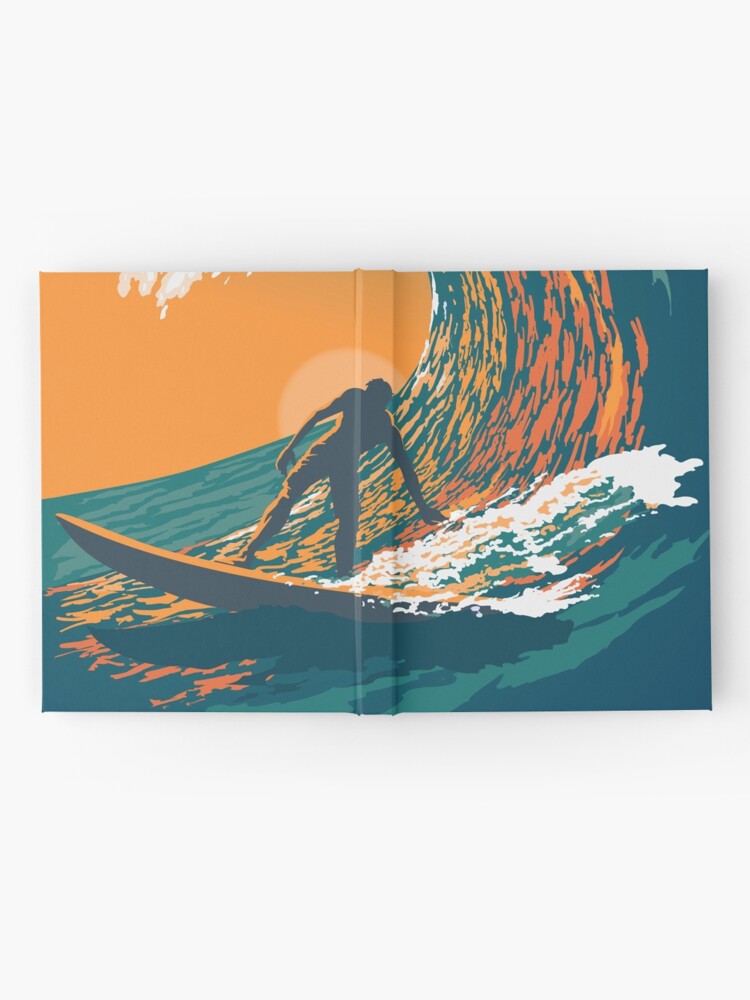 Ocean Life Surf Club retro surf poster 