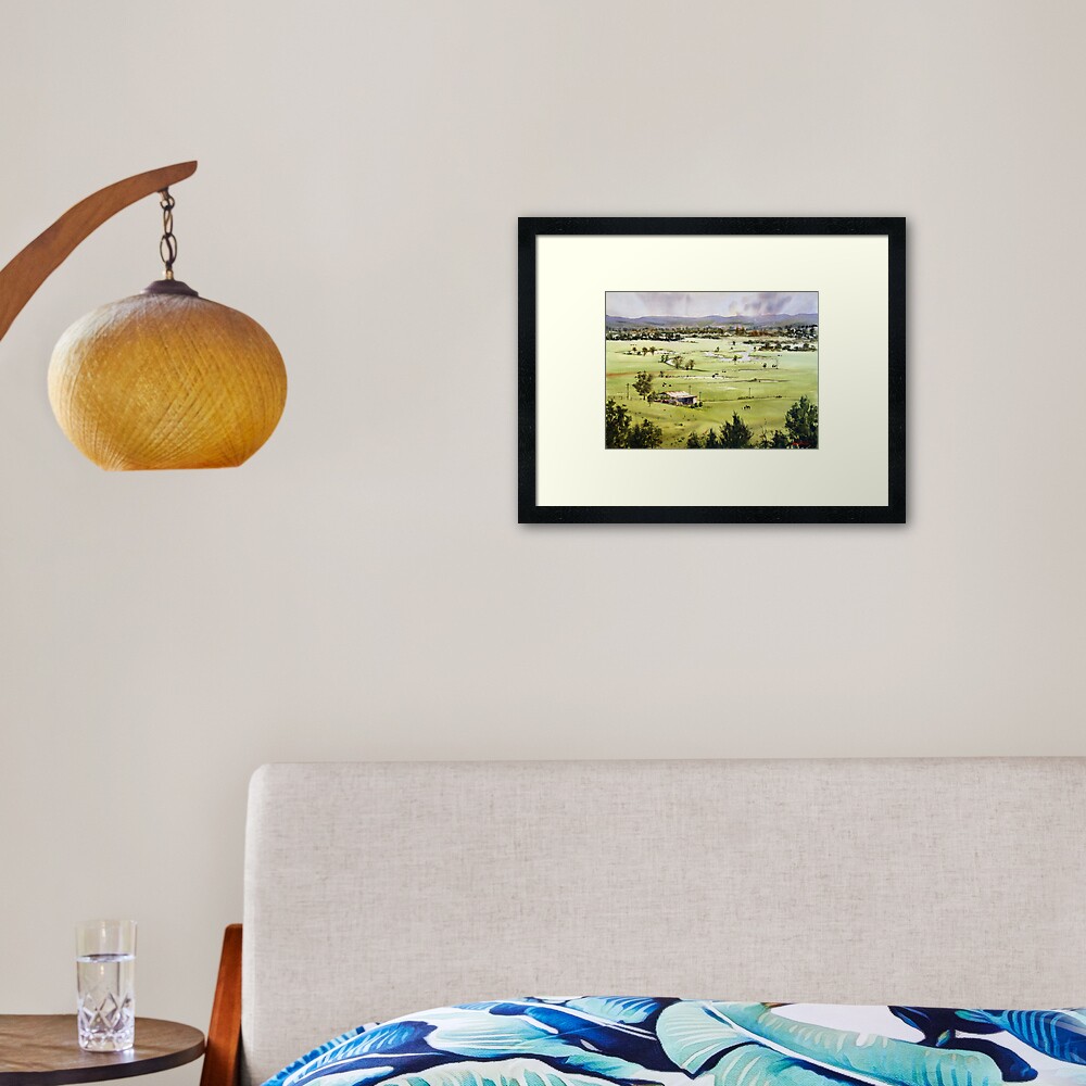 From Streeton Lookout, Freemans Reach Framed Art Print