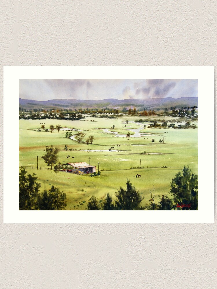 Alternate view of From Streeton Lookout, Freemans Reach Art Print