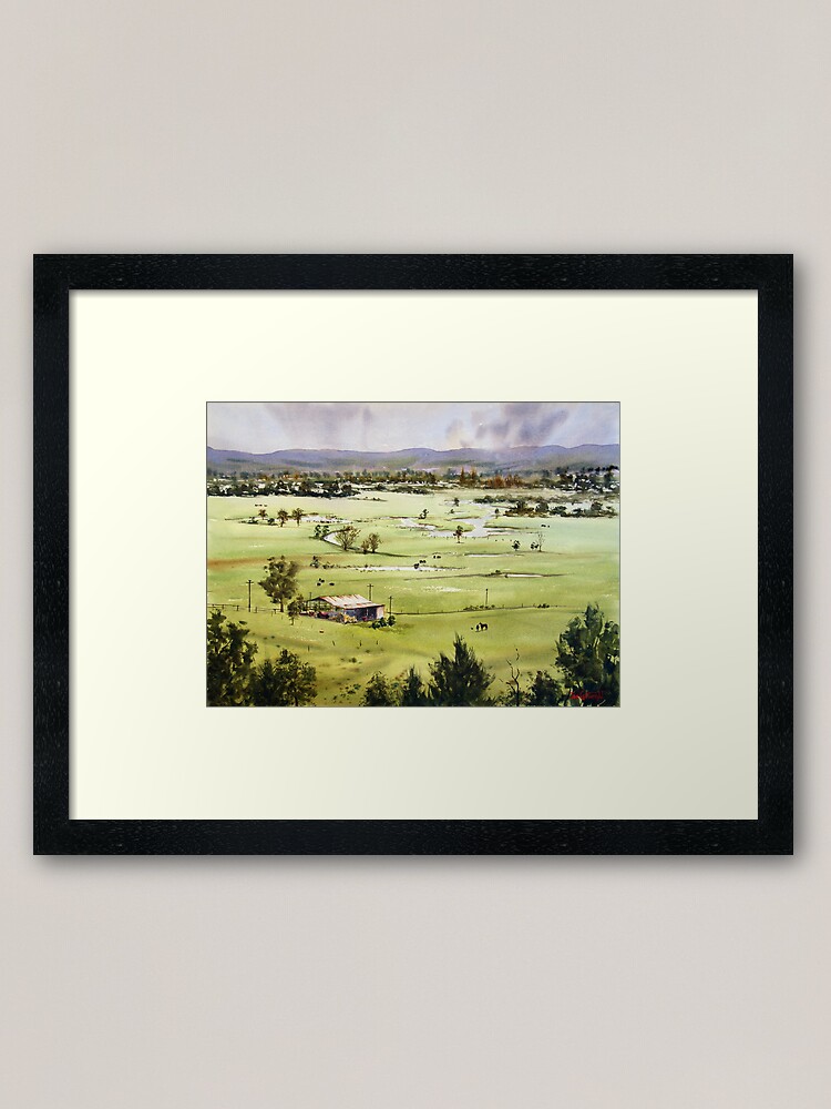 Alternate view of From Streeton Lookout, Freemans Reach Framed Art Print