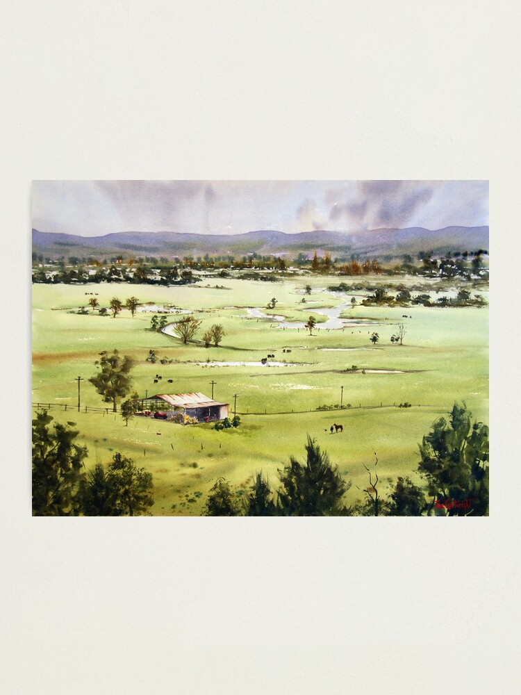 Alternate view of From Streeton Lookout, Freemans Reach Photographic Print