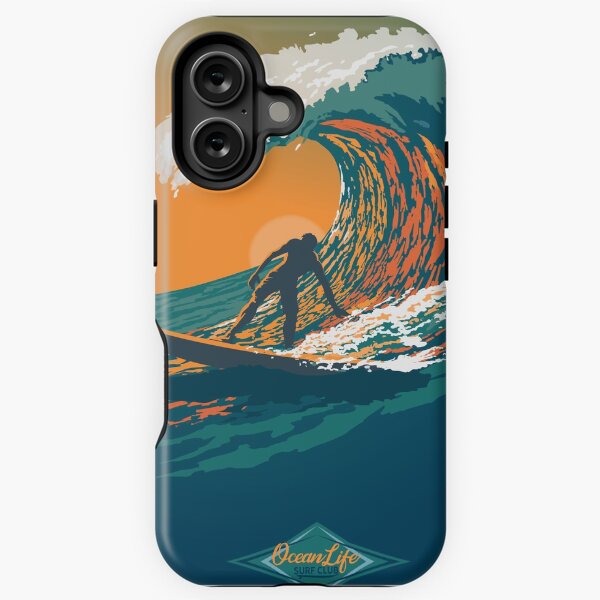 Item preview, Ocean Life Surf Club retro surf poster  designed and sold by SFDesignstudio.